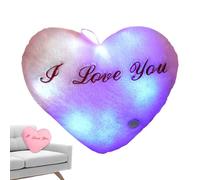 Generico LED Heart Shape - 14.17 Inch Soft Plush Lighted Shooting Light Plush Huggable Night Lamp Home Decor | For San for Sofa