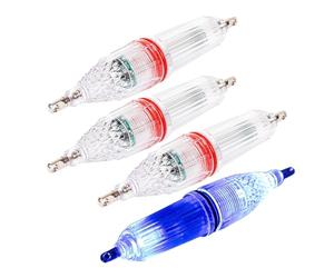 Generico LED Underwater Light - High Brightness Bait Lamp of 4 Pieces - LED Lamp for Deep Fall, Suitable for Use in External River Lake Shore Shallow Waters and