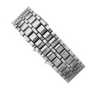 Genérico LED Watch - Digital Waterproof with Metal Band | Women's Accessory | Creative Light-Up Bracelet for Men and Women, Running, Daily Use and Casual Style, silver, Consulte la descripción