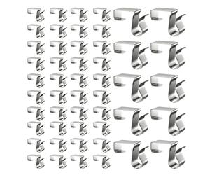 Genérico Lichterhaken für den Außenbereich - 50er-Set langlebige Weihnachtsclips, stabile, windfeste Aufhänger für Lichterketten | für Dach, Wände, Fenster, Bäume, Balkone, Terrassen und Zäune