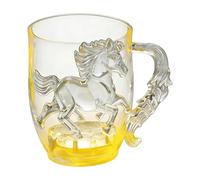 Genérico Light Up Glasses, Battery Operated Horse Drinks Glasses - Glowing Liquid Activated - For Tea Milk Home Office School Bar Cafe Party New Year Festival