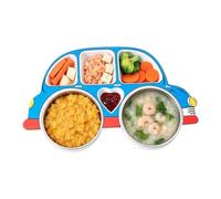 Generico Lightweight Steel Children's Divisi with Cardboard | Lunch Containers Feeding Meals Snacks Dinner Brunch Breakfast Home Table Stroller Kindergarten