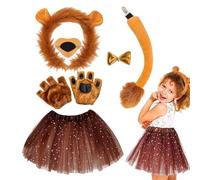 Genérico Lion Animal Costume Kit - 3x4.7 Inch Realistic Costume Set Cosplay Props Realistic for Stage Performance Fancy Dress Funny