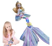 Generico Little Mermaid Toys - Classic Fashion Boll Princess Inspired by the Movie Small Mermaid Doll Exquisite Movable for Birthday and Kids