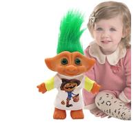 Generico Little Troll Dolls | Adorable Christmas Figures - Cute Bookshelf Ornaments, Desk Collectibles, Festive Decorations for Living Room Bedroom and Bookcase