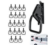 Generico Load Locking Rings - 20 Piece Steel D Rings Hardware Kit, Durable Automotive | Trailer Anchor for Motorcycle, Bike, Sport, Paddle Board, Ski, Dinghy, Canot