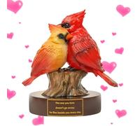 Generico 'Love Of Him, Resin Animal Sculpture | Detailed And Intricate Statue 5.8 Inch 400 G, This Elegant Avian Heart Ornament Makes A Gift