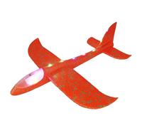 Genérico Lumineux Airplane In Mousse - Airplane Lancer à La Main, Model Planeur 48 Cm Pour Avec Éclairage LED | Jouet D'Extérieur Activités Parent-Enfant, Jeu De PARC Et Jardin, Cadeau Amusant