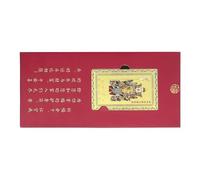 Generico Lunar Blessing Card, Wealth Protection Keepsake Kit, Copper with Engraved Horse System, High Durability Ornament Set, Festive Traditional for Holidays