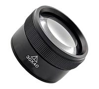 Generico Lupa lupa, lupas bolsillo 30X, óptica para coleccionistas joyas, microscope lens pequeña para piedras, sellos y aficionados, lupas portátiles mano paras inspección detalladLente