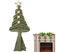 Generico Macrame Christmas Tree Decorations Boho Tapestry for Christmas Tree, for Home Indoor Bedroom Living Room Dormitory Gallery Wall Door Party Holiday