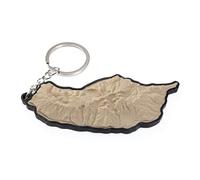 Generico Madeira Portugal Madeira Island 3D Topographic Keyring, Brown-Black, One size