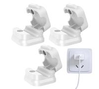 Genérico Magnetic Cable Ties, 3 Pieces Adhesive Magnetic Organizers, Cable Management Organizer - for Office Bedroom Residence Home Hotel Headboard Bedside, white, Consulte la descripción, See