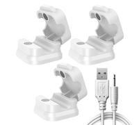 Genérico Magnetic Cable Ties,3 Pieces Magnetic Adhesive Wire Clip | Home Cable Manager | for Office Bedroom Residence Home Hotel Headboard Bedside, white, Consulte la descripción, See description