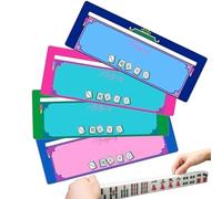 Generico Mahjong Line Finder Mah Jong Rules | 4 Pieces Detector Lines with Clear for Adults Home Travel Game Evening Festival Picnic Travel
