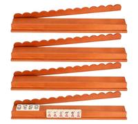 Generico Mahjong Rack with Buttons - 4 Piece Wooden Magnetic Tray Set | Shelves and Buttons for Mahjong Tiles | ?ahjong Wooden | For Game Evening, Christmas Trip, Tav