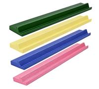 Genérico Mahjong Racks - 4 American Style Mahjong Ruler Sets Compact Game Organizer Travel Racks | Solid Wood for Home, Home, Meeting, Club
