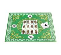 Genérico Mahjong Table Mat - 31.5x31.5 Inch Square Table Mat, Slip Resistant | Cards for Mahjong, Poker, Games, Durable Non Slip Pad for Me