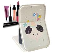 Genérico Makeup Mirror with Light - Portable Foldable Small Makeup Mirror | Daily Supplies for Bedroom Women Office Study Luggage Wedding