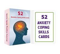 Generico Management Cards - Portable Psychological Support | 52 Double-Sided Emotion Control Cards | For , Stress Reduction, Calming Tool, Home Office School Desk