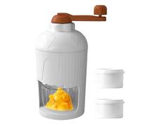 Generico Manual Ice Crusher - Portable Slush Machine, Snow Cone Machine | Compact Crushed IE Breaker, Easy Ice Raher with Tray for Preparing Summer Drinks