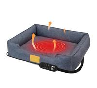 Generico Mat for Dogs - USB Mat 60 x 50 x 15 cm, Heating Mat in Linen Fabric, 4 Adjustable Temperatures with Timer | House for Puppies and Kittens Indoor Ma