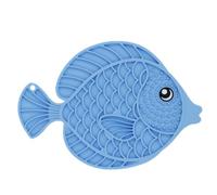 Generico Matura Alimentare Leck - Pad CATTO A Fish, Pet What Created | Silicone Dog Lollipop Mat Non Slip Puppies Enrichment Toys with Man