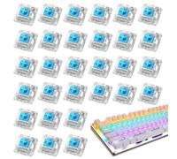 Generico Mechanical Keyboard Switches - Universal 30 Piece Cross Axis Replacement Set for Wired Keyboards, Touch and Linear Response for and Typing Red Blue Brown