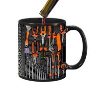 Generico Mechaniker-Werkzeug-Kaffeetasse - 350 ml Keramik Kaffeebecher, Handwerkzeug Design, Lustige Tasse Für Kaffee Tee | Mechaniker Geschenk Geburtstag Weihnachten Jahrestag Erntedank