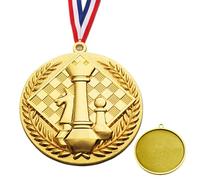 Generico Medals : Metal, Medals, Premium Gold Finish | Chess Award with Lanyard, Recognition for School, Sport, Competition, Party, Ceremony