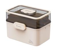 Generico Medical Organizer - Travel Medicine Holder, Transparent Box | for Folding Pills, Compact Block Organizer, Supply Transport King, multi-coloured, L, Please refer to description