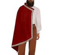 Genérico Medieval Men's Shawl | Short Medieval Knight Cloak, Renaissance Costume Shawl - For Parties Halloween Theatre Themed Costumes and Events