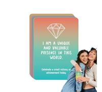 Genérico Meditation Cards 50 Positive Affirmations Cards | Meditation Tools to Relieve Stress in Women, Teens and Families, Foster Positivity and Confidence