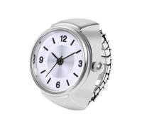 Genérico Men Women Watchs Finger Strighty - Rings Clock Finger - Simple Round | Comfortable Cool Rings for Men Girl Girl | Novelty Creative Ring, Cool Ring for H, White/Dark Grey Heather, Consulte la