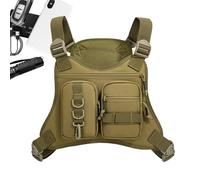 Generico Men's Chest Bag | Ergonomic Adjustable Wear Resistant Case - Chest Vest Pack | For Sports Training Backpacking Cycling Running Hiking Travel