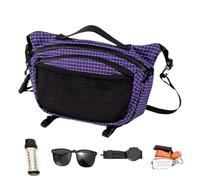 Genérico Men's Sports Pocket Waterproof Bag Shoulder Wallet, purple, Consulte la descripción