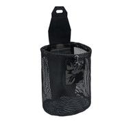 Genérico Mesh Dump Pouch Outdoor Storage Bag | Nylon Waist Trash Collector | Folding Harvesting Foraging Cargo Net | Lightweight Hiking Shell Pouch, Black, Consulte la descripción, See description