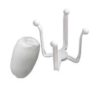 Generico Mesh Sink Strainer Bags, Sink Trash Catcher, Kitchen Sink Filter Rack, Waste Strainer Holder for Food, Drain Catcher for Kitchen Sink and Garbage 5.71 x 4.92 inches Colour White