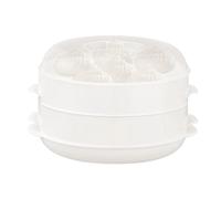 Genérico Microwave Steamer - Stackable Vegetable and Fish Pot with Lid - Microwave Steamer, Multifunctional Pot for Lunch, Dinner, Apartment, Kitchen, Reheating, Meal Prep