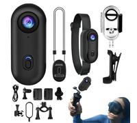 Generico Mini Camera | Outdoor Sports Camera | Wearable Vlogging Device, Compact 1080P Camcorder for Sports Motorcycle Gym Hiking Travel