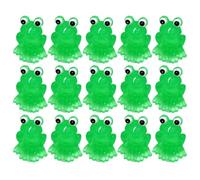 Generico Mini Frog | 15 Pieces Green Miniature Decorative Figurines for Decoration, Miniature Frogs Glow in the Dark for Garden, Garden, Terrarium, Terrarium, Landscape, Landscape