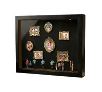 Generico Mini Museum | Artistic Wood Relief | Exhibition Frame with Small Figurines, for Home Bedroom Table Bookcase Office Wedding Parties Adults Children