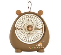 Genérico Mini Table Fan | Portable USB Rechargeable 2 Speeds | Adorable Desktop Fan | for Home Bedroom Study Room Office Residence Travel and Car