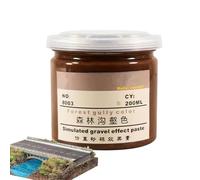Genérico Miniature Base Material - 200ml Earth Texture Effect Base for Miniature | Crafts for Beginners, Desert Landscapes and Plains, for the