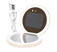 Genérico Mirror with UV Camera | Sunscreen Test Accessories with LED Light, Compact Makeup Mirror - for Women Girls Wife Mothers Living Room Home Travel Travelers Bathroom