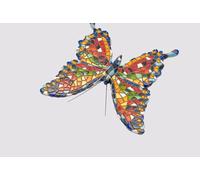 Generico Mix Colours Mosaic Butterfly statue made with marble dust and with enamel. It's the best collection in Spain.