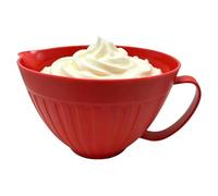 Genérico Mixing Bowls with Handles | Non-Slip Multipurpose Measuring Cup, Large Mixing Bowl | For Baking, Cooking, Soups, Cakes, Chocolate, Sauce, Waffles,