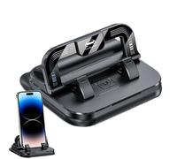 Genérico Mobile Car Holder - Silicone 10 x 11 x 4 cm | Auto Phone Holder | 360° Adjustable Base for Phones and License Plate Use