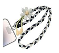 Genérico Mobile Lanyard | Safety Mount Type - Belt Lanyard with Mobile Patch | For Men, Women, Grandparents, Travel, Hiking, Climbing and Road Cycling, in black and white, Consulte la descripción