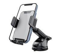 Generico Mobile Phone Car Mount - 360° Swivel Dashboard Adjustable | Smartphone on Windshield for GPS Navigation, Hands-Free Driving, Travelling